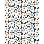 Marimekko Pieni Unikko Blueberry / Off White / Light Blue Cotton Fabric
