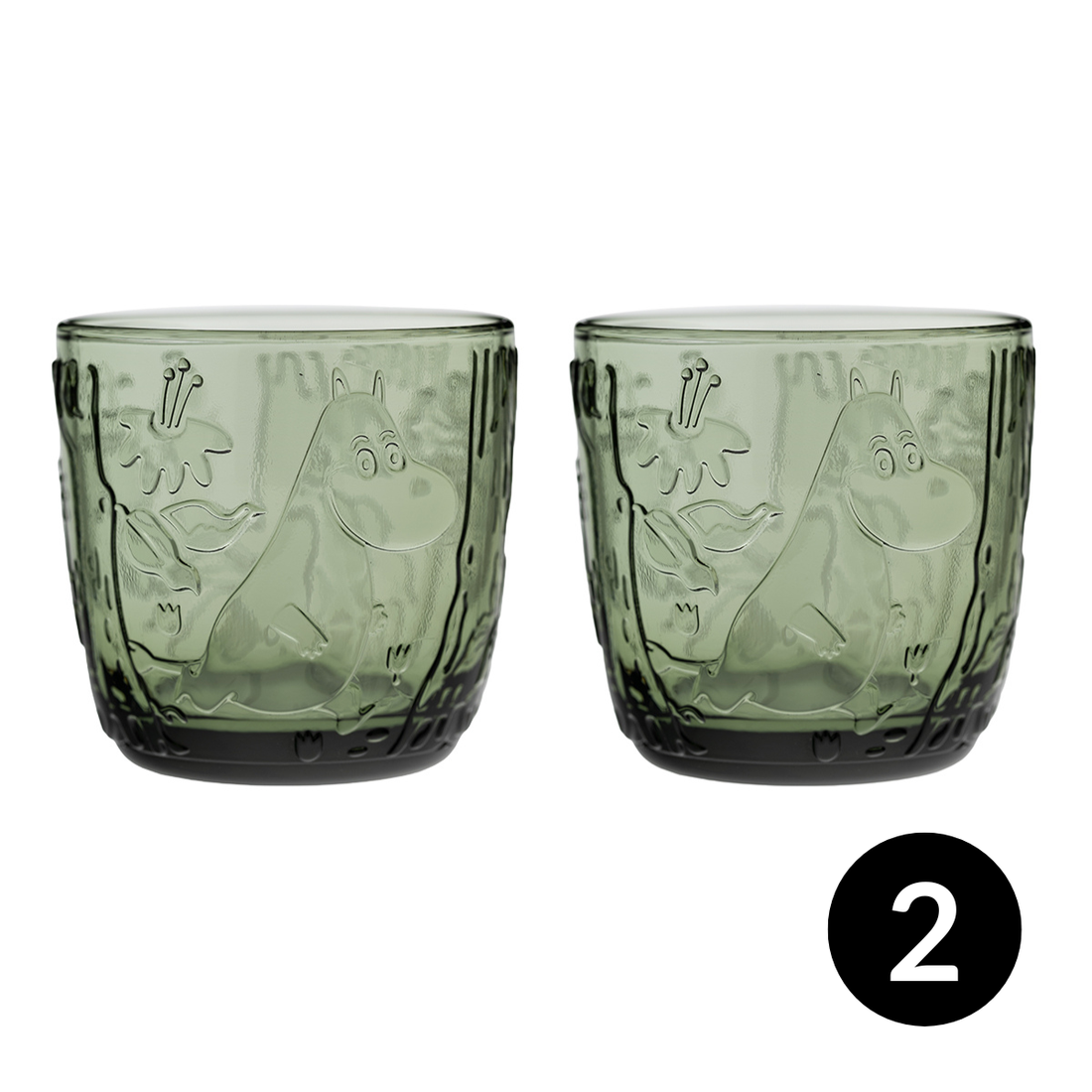 Moomin Mystical Forest 2-pc Glass Tumbler Set