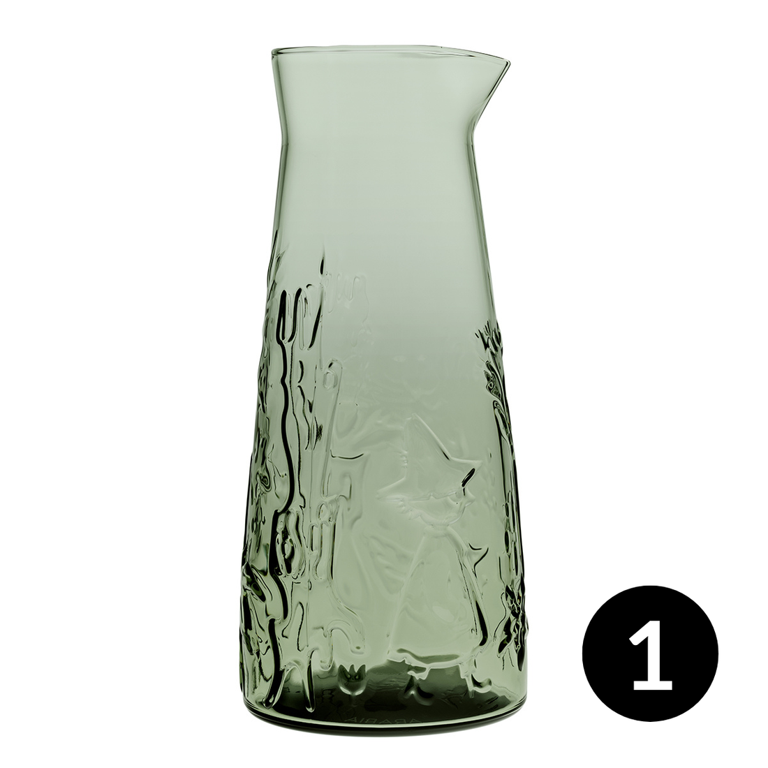 Moomin Mystical Forest Glass Pitcher