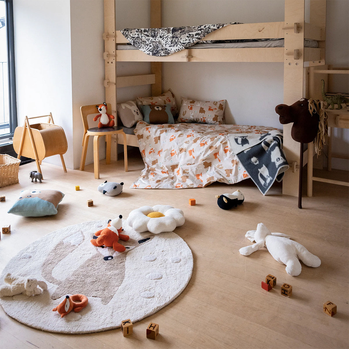 Pentik Halipupu Light Brown / White Children's Throw Pillow