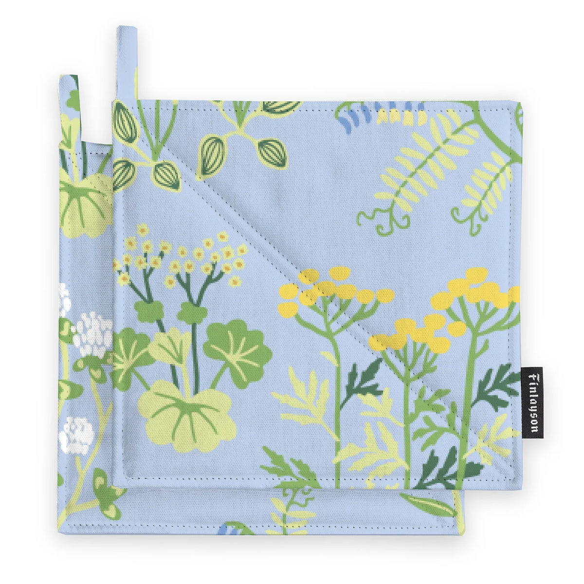Finlayson Joutomaa Light Blue / Green / Yellow Pot Holder - Set of 2