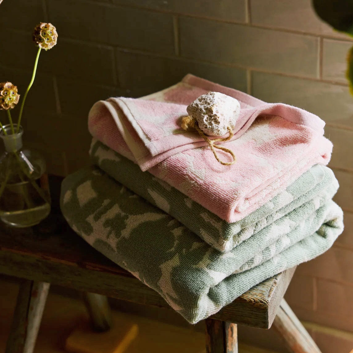 Finlayson Katveessa Sage / Off White Hand Towel