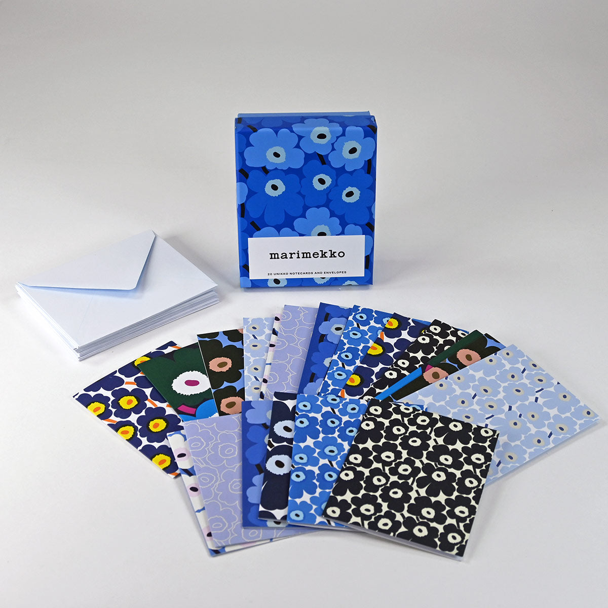 Marimekko Unikko Blue Note Cards with Envelopes