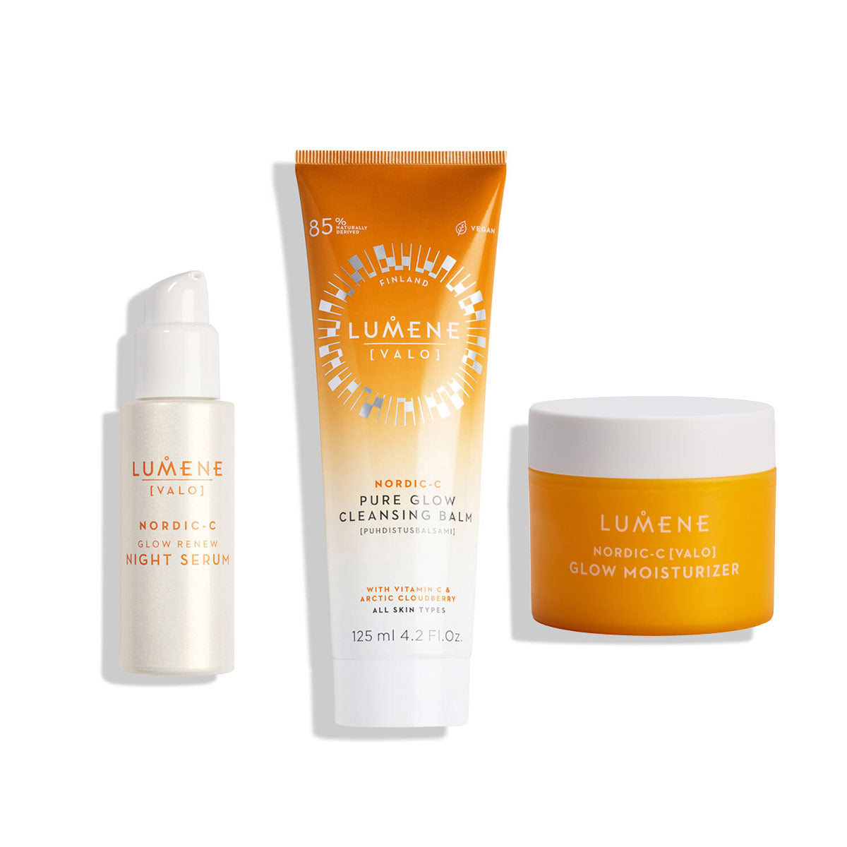 Lumene Glow Nighttime Skincare Set Nordic-C [Valo]