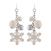 aarikka Lumisade Ivory / Silver Earrings
