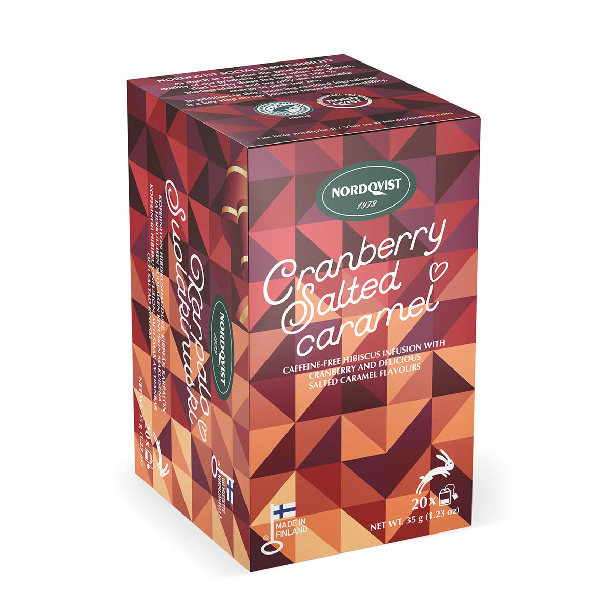 Nordqvist Cranberry Salted Caramel Caffeine-Free Tea