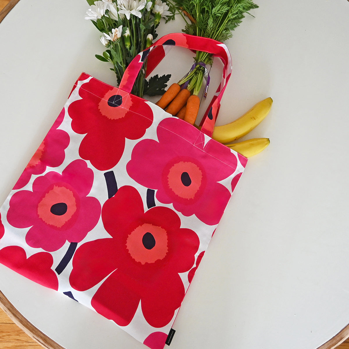 Marimekko Unikko Red Tote Bag