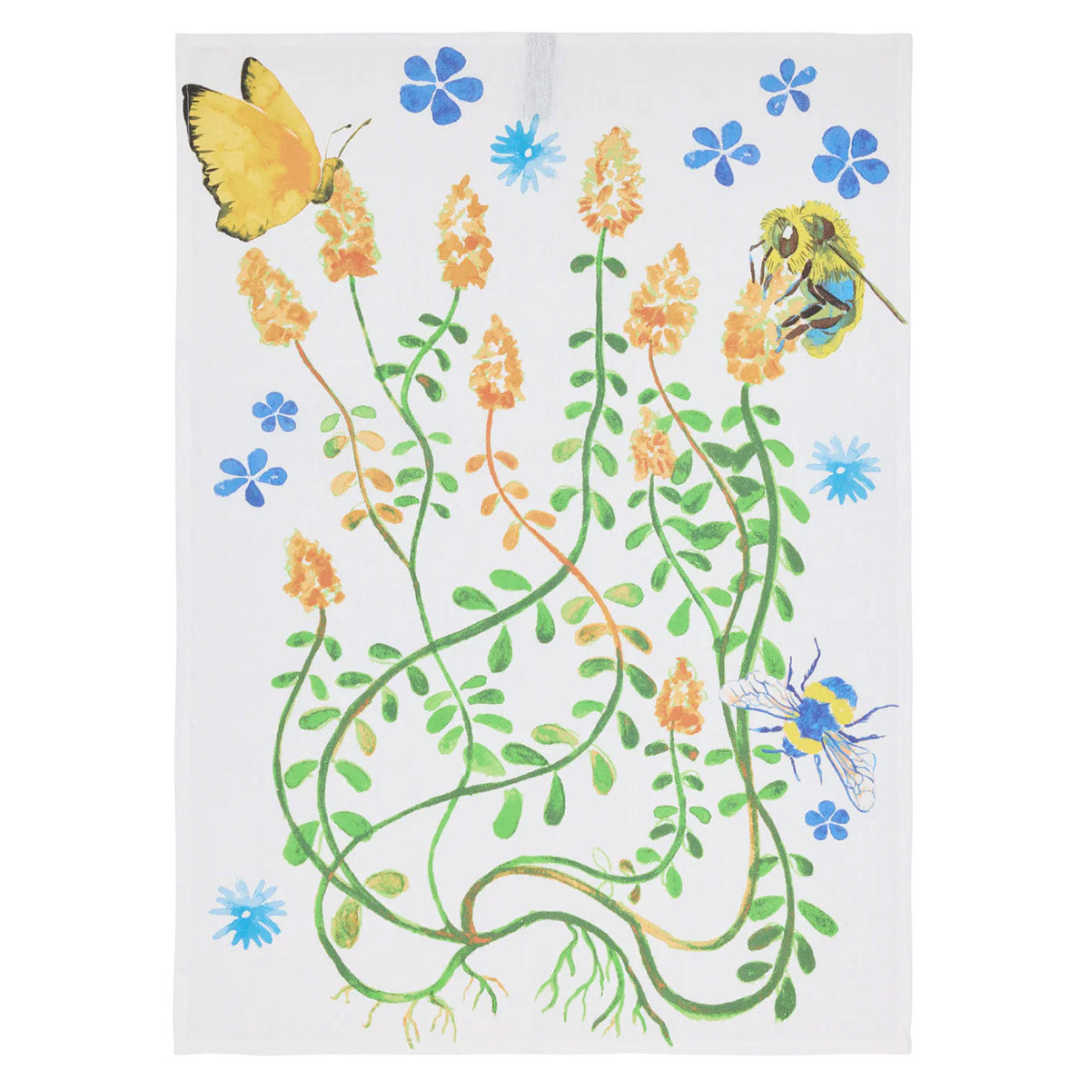 Finlayson Puutarhajuhla White / Multi Tea Towel