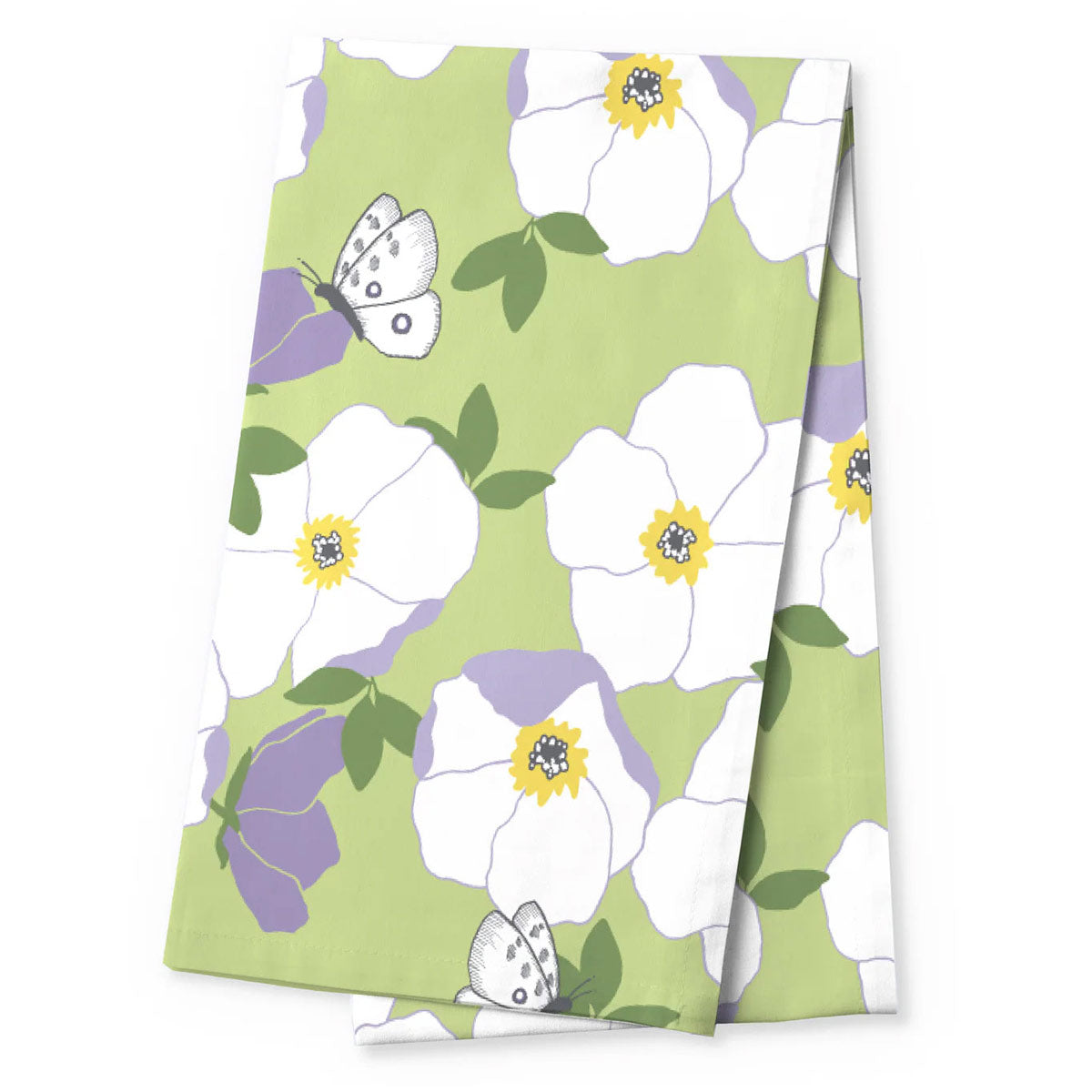 Finlayson Ruusa Light Green / White / Lilac Table Runner
