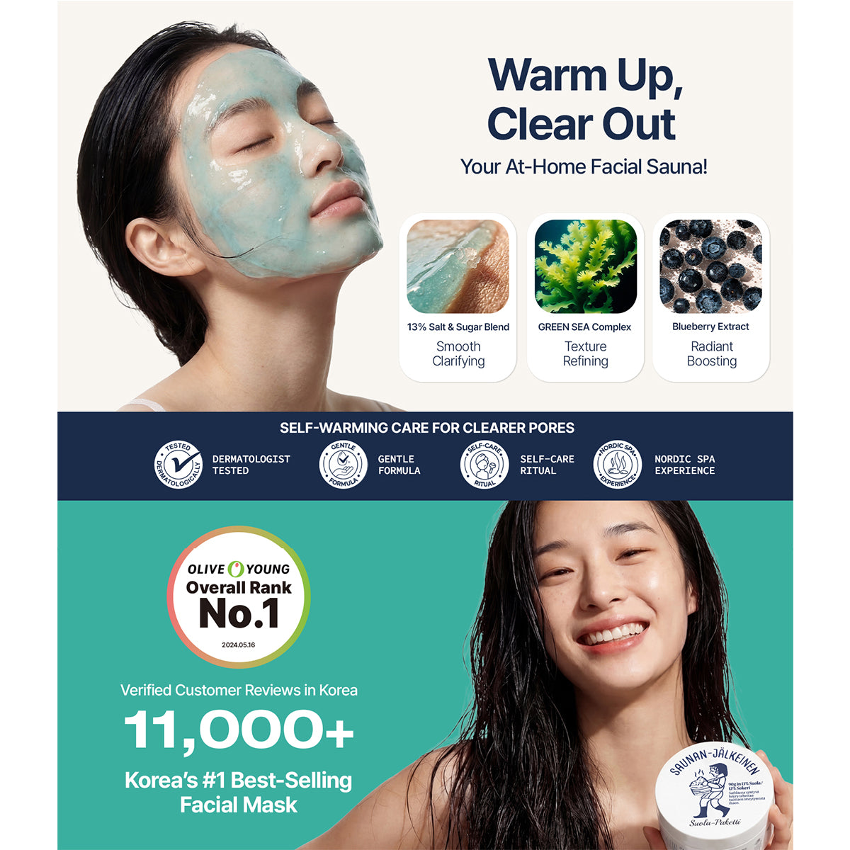 Torhop Sauna Heating Salt Mask