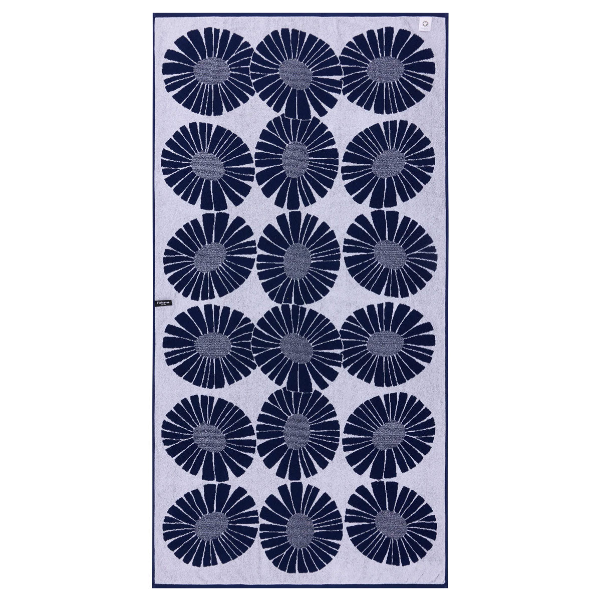 Finlayson Valo Dark Blue / White Bath Towel