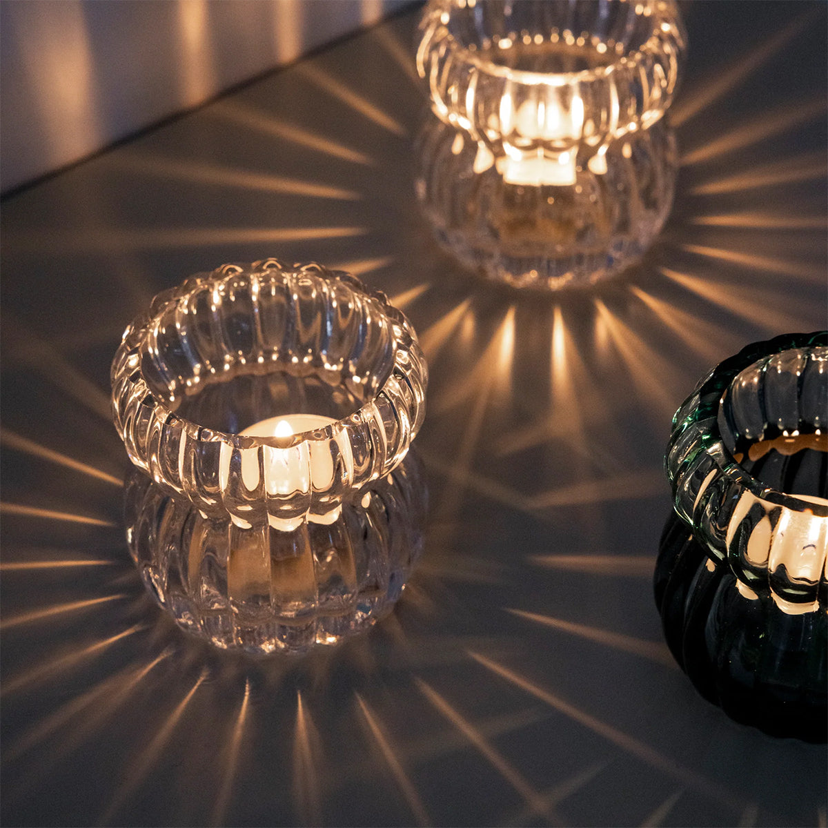 Pentik Vilja Clear Glass Candle Holder
