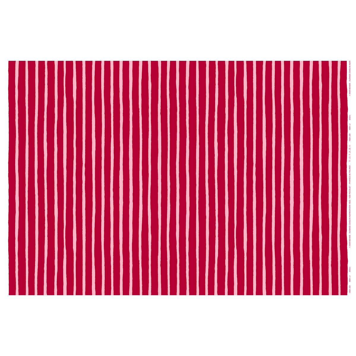 Marimekko Iso Piccolo Pink / Cranberry Cotton Fabric
