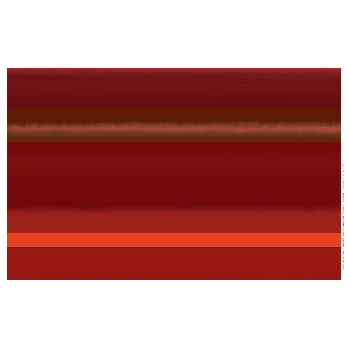 Marimekko Selanne Burgundy / Red Cotton Fabric
