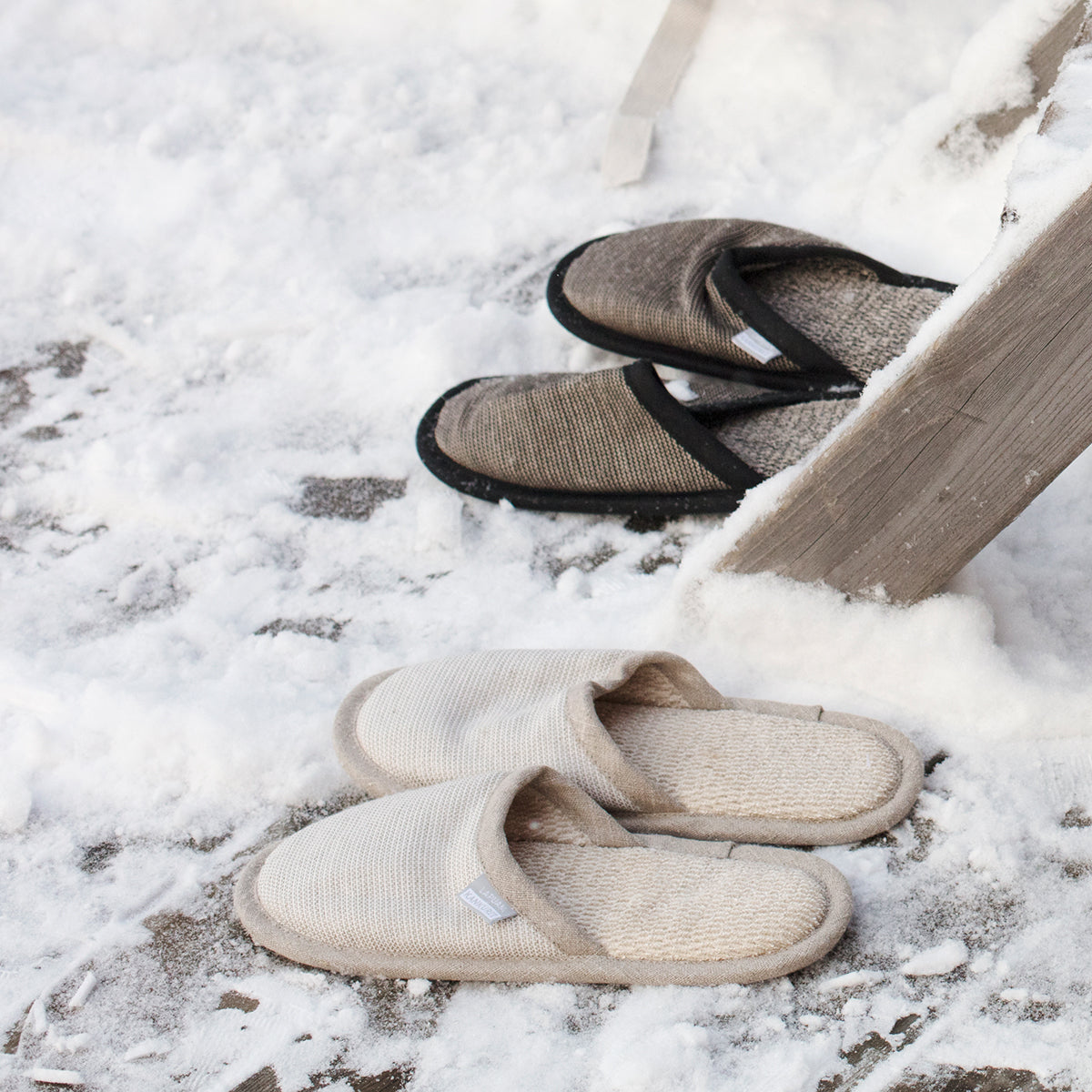 Lapuan Kankurit Onni Black / Beige Slippers