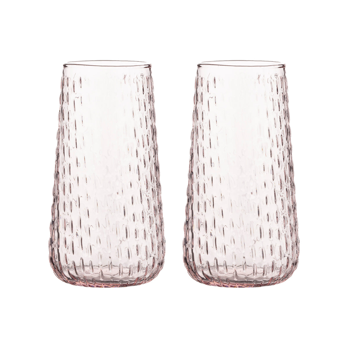 Marimekko Syksy Light Pink Glass Flutes - Set of 2
