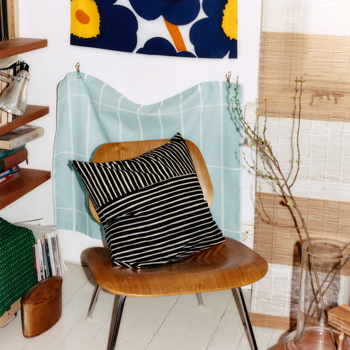 Marimekko Piccolo Black / Off White Throw Pillow