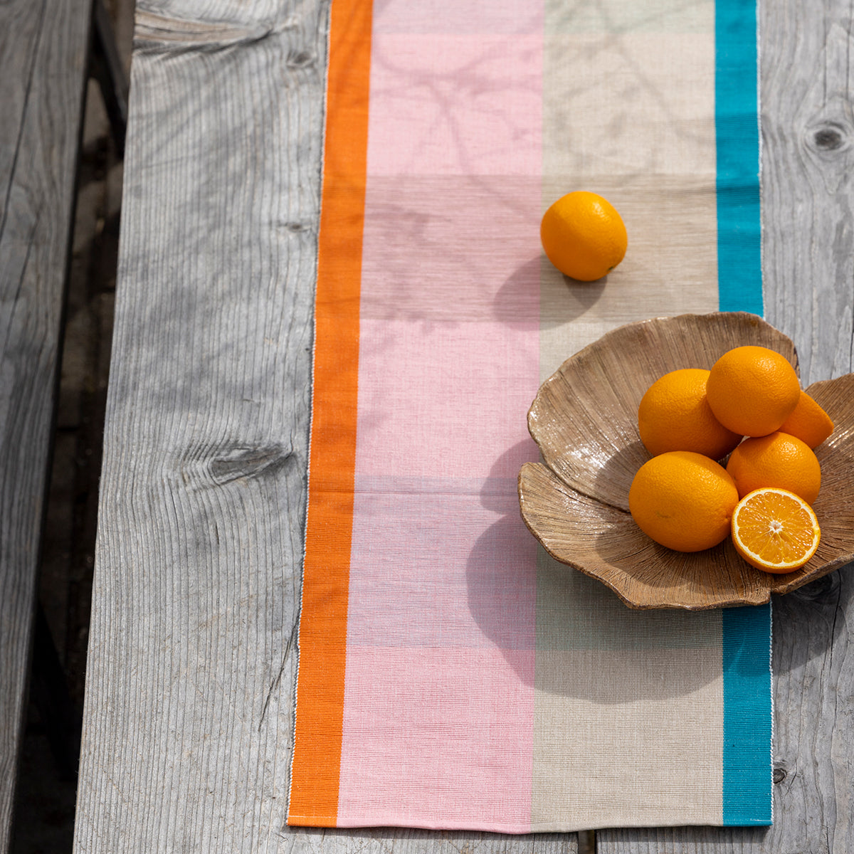Pentik Tuntu Pink / Light Brown / Multi Table Runner