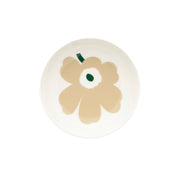 Marimekko Unikko White / Beige / Dark Green Small Snack Dish