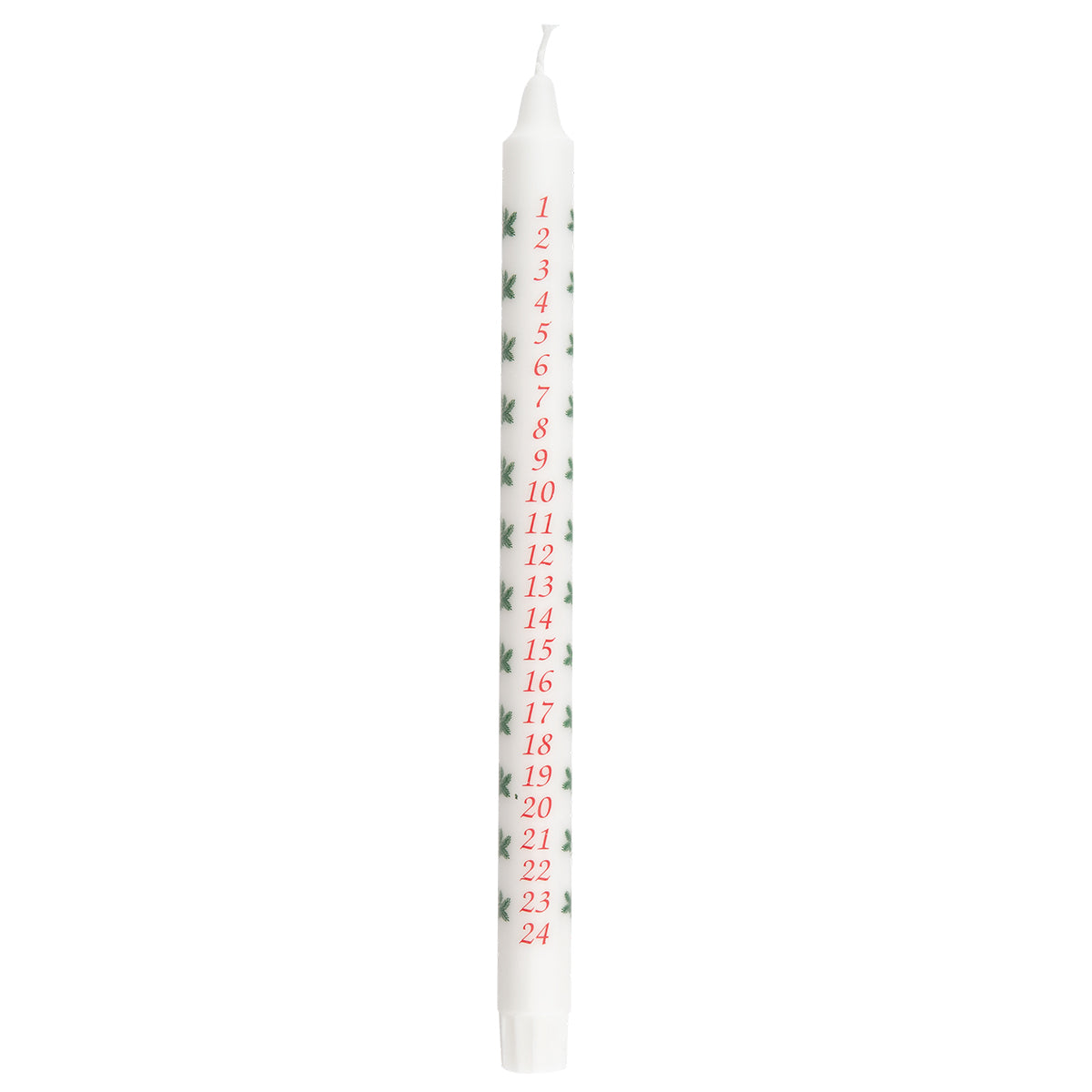 Mistletoe Advent Taper Candle