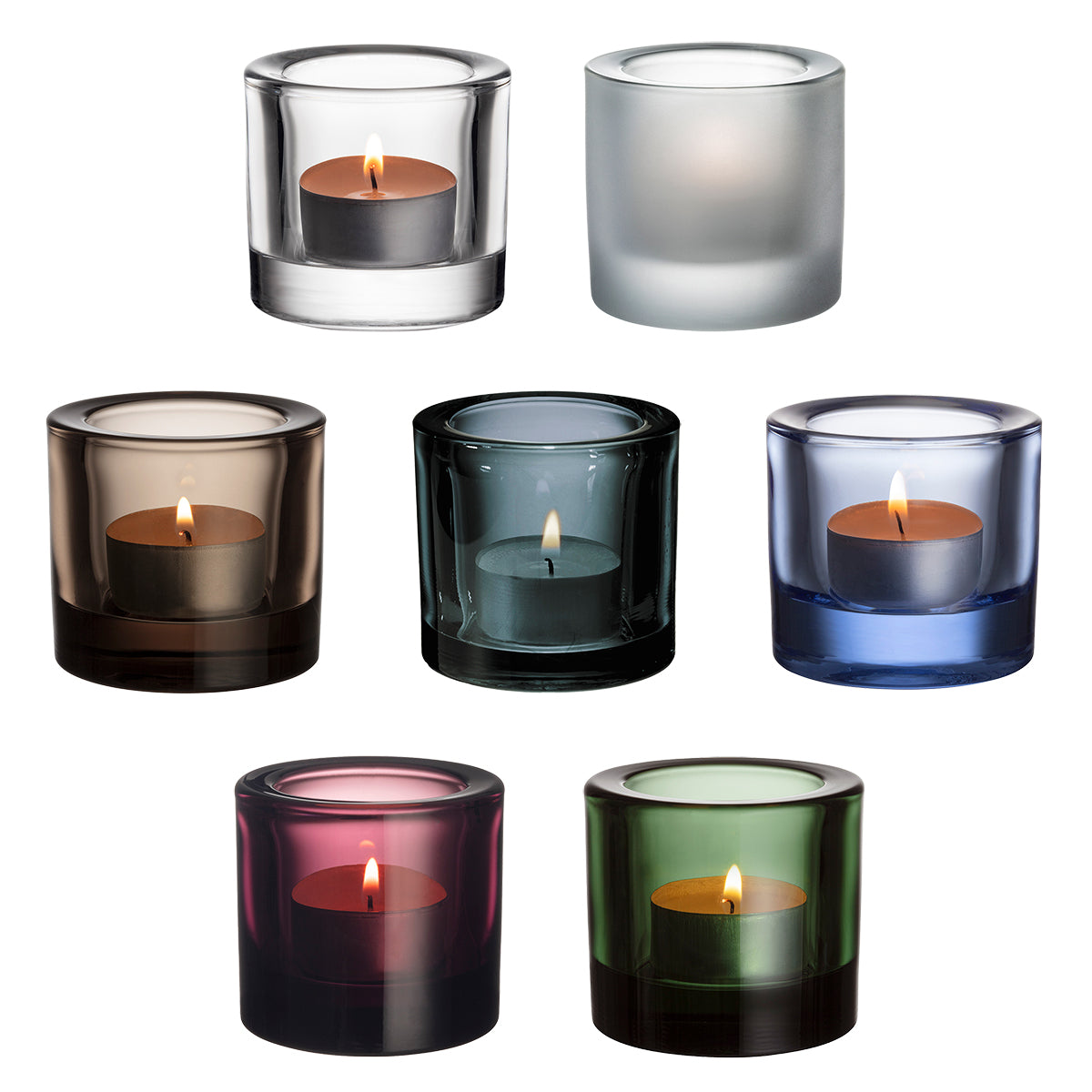 iittala Kivi Multicolor Candle Holders - Set of 7