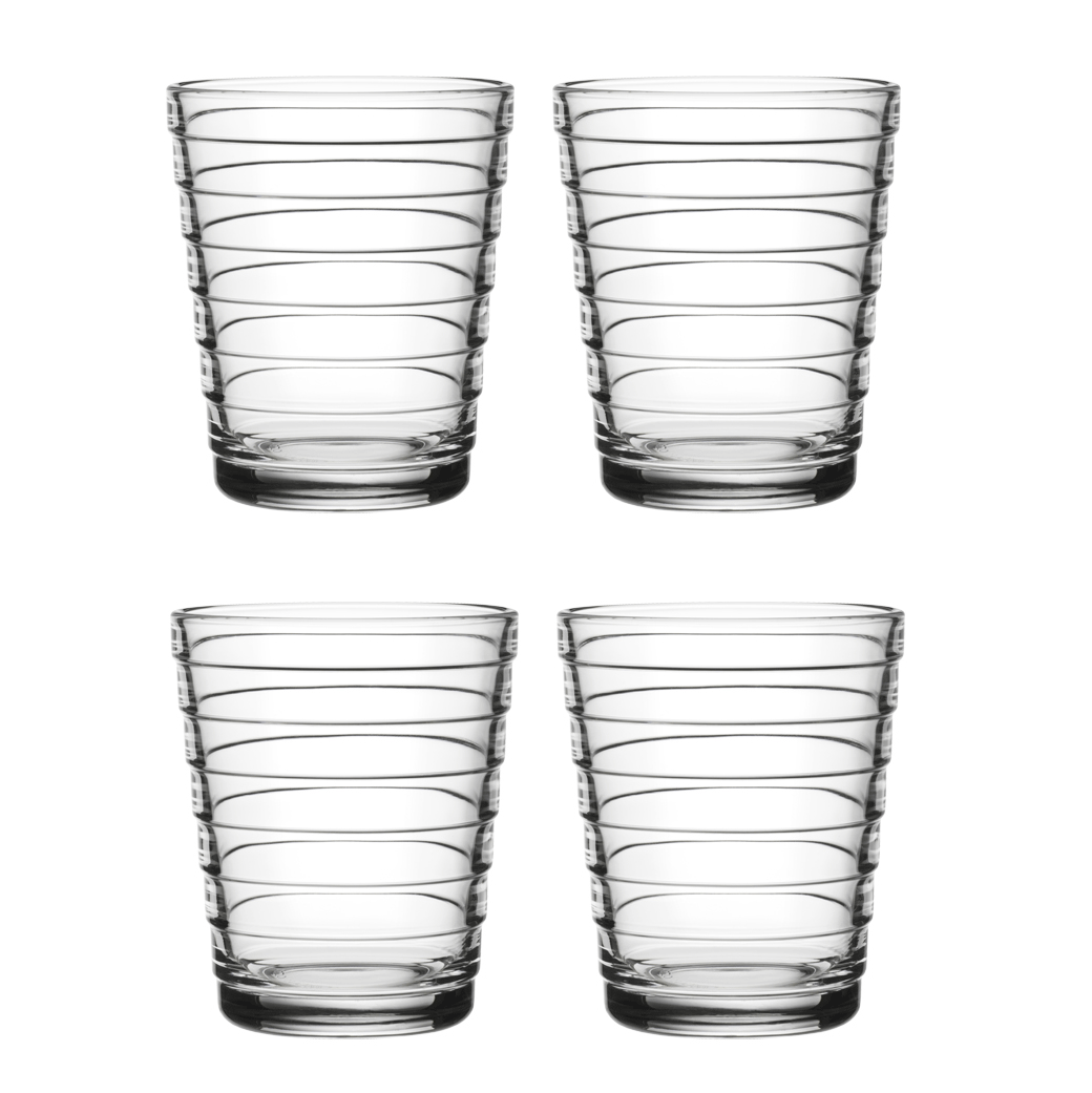 iittala Aino Aalto Clear Medium Tumblers - Set of 4