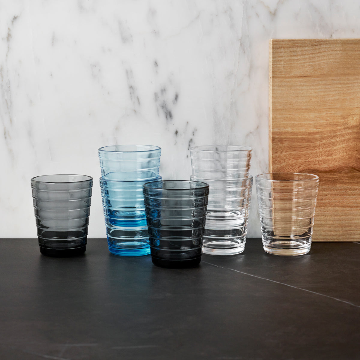 iittala Aino Aalto Dark Grey Medium Tumblers - Set of 2
