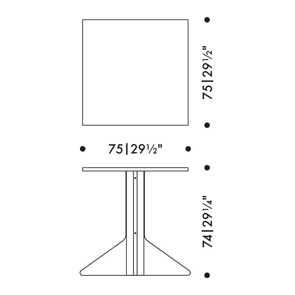 Artek Kaari REB 011 Square Table