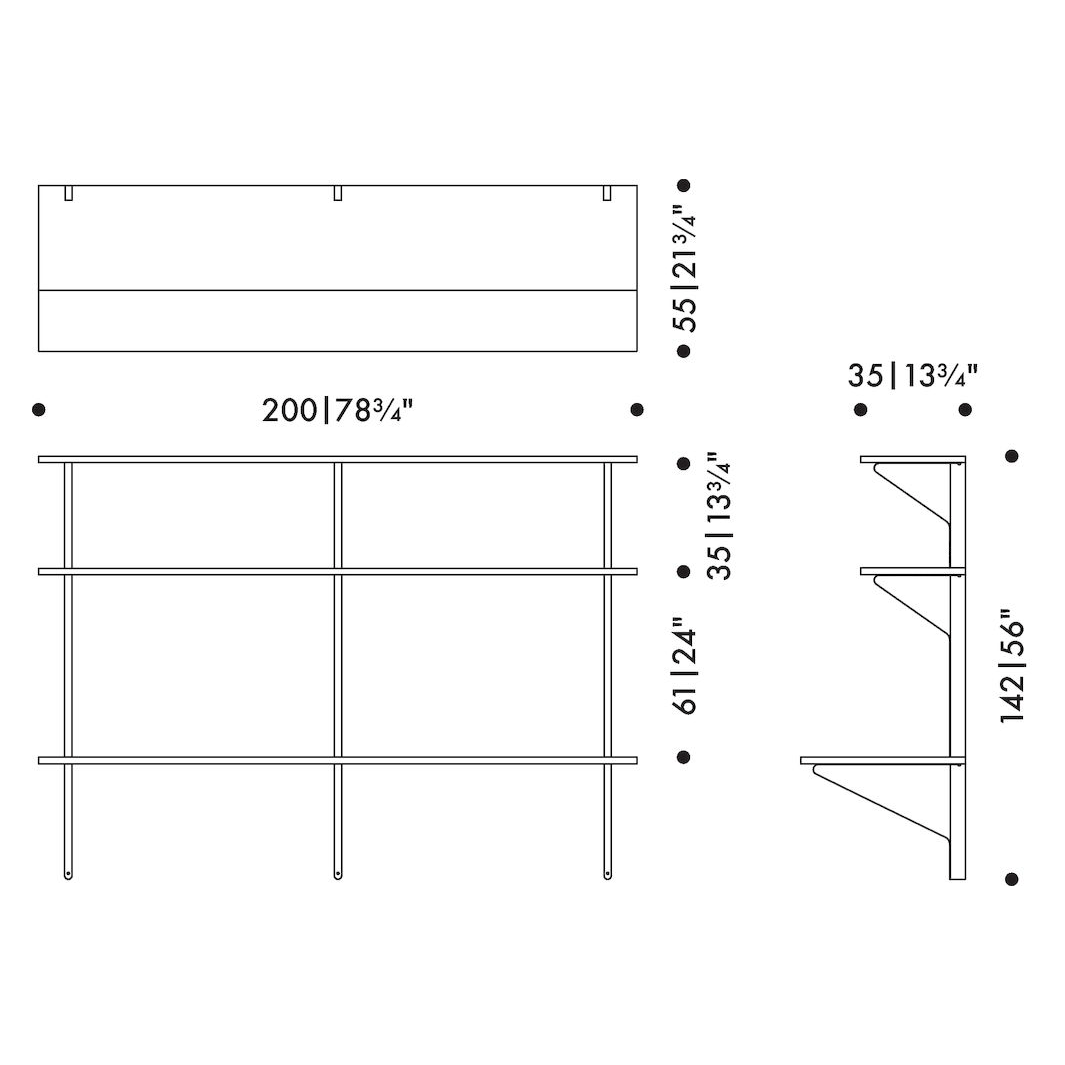 Artek Kaari Wall Shelf with Desk