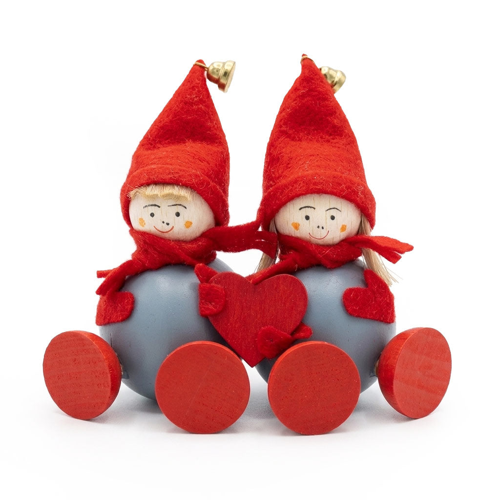 Couple with Red Heart Tonttus