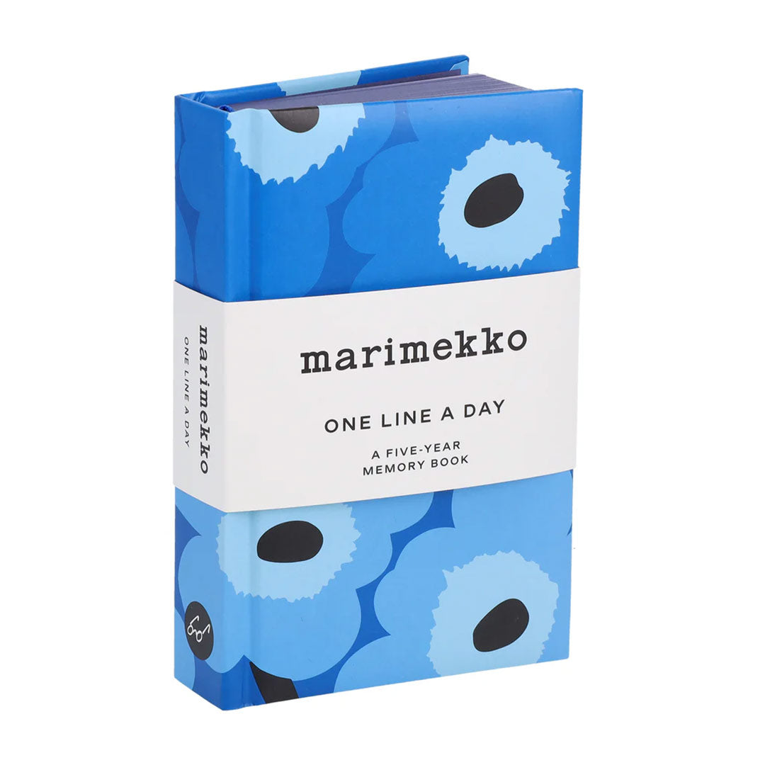 Marimekko Unikko Blue One Line a Day Journal
