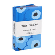 Marimekko Unikko Blue One Line a Day Journal