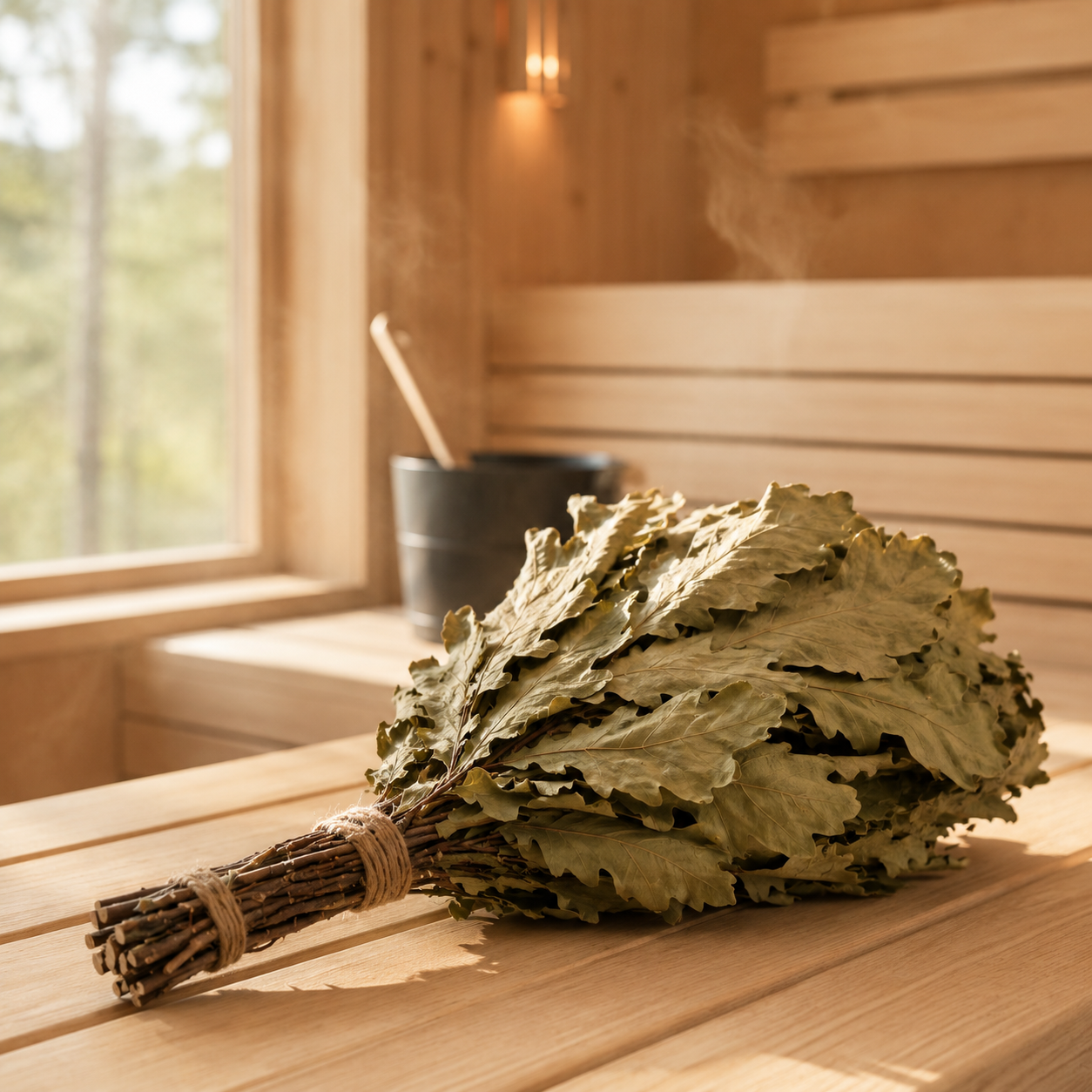 ONSKE Oak Sauna Whisk