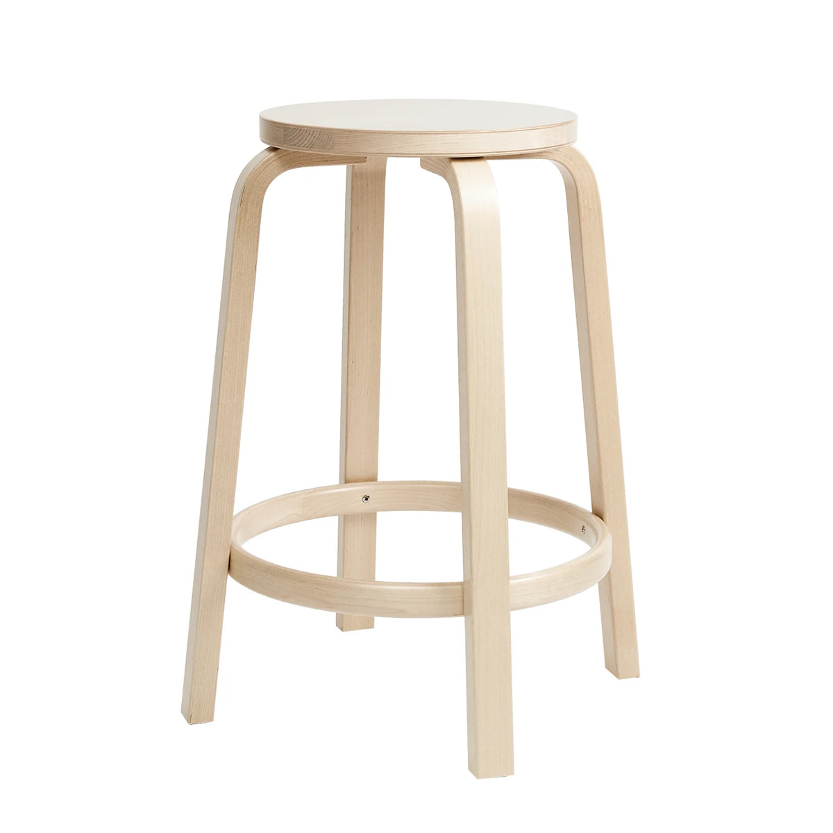 Artek Alvar Aalto Counter Stool 64 - 25-1/2" H