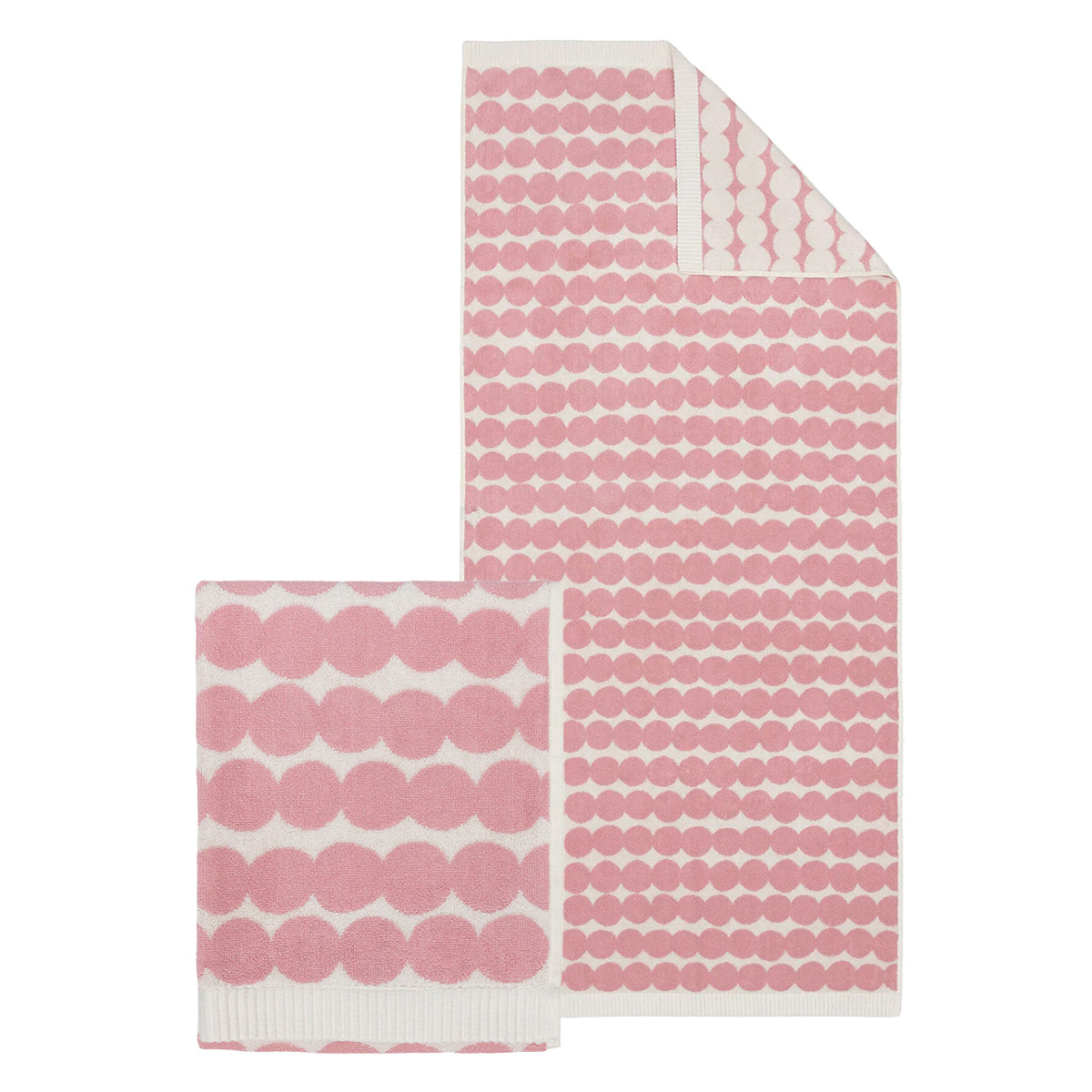 Marimekko Rasymatto Light Pink / White Towels