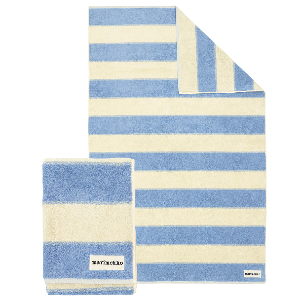 Marimekko Galleria Light Blue / Sand Towels