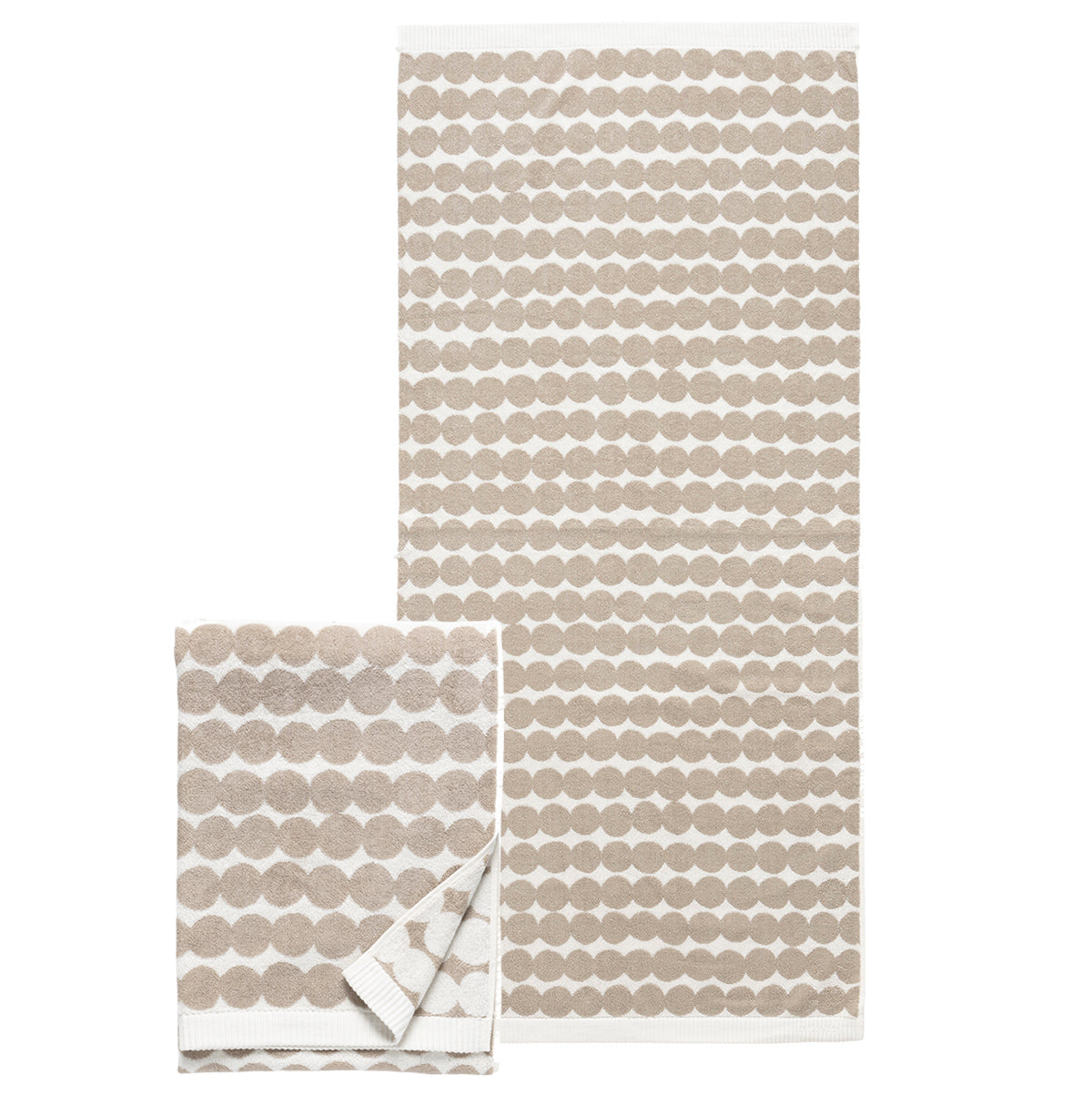 Marimekko Rasymatto Beige / White Towels