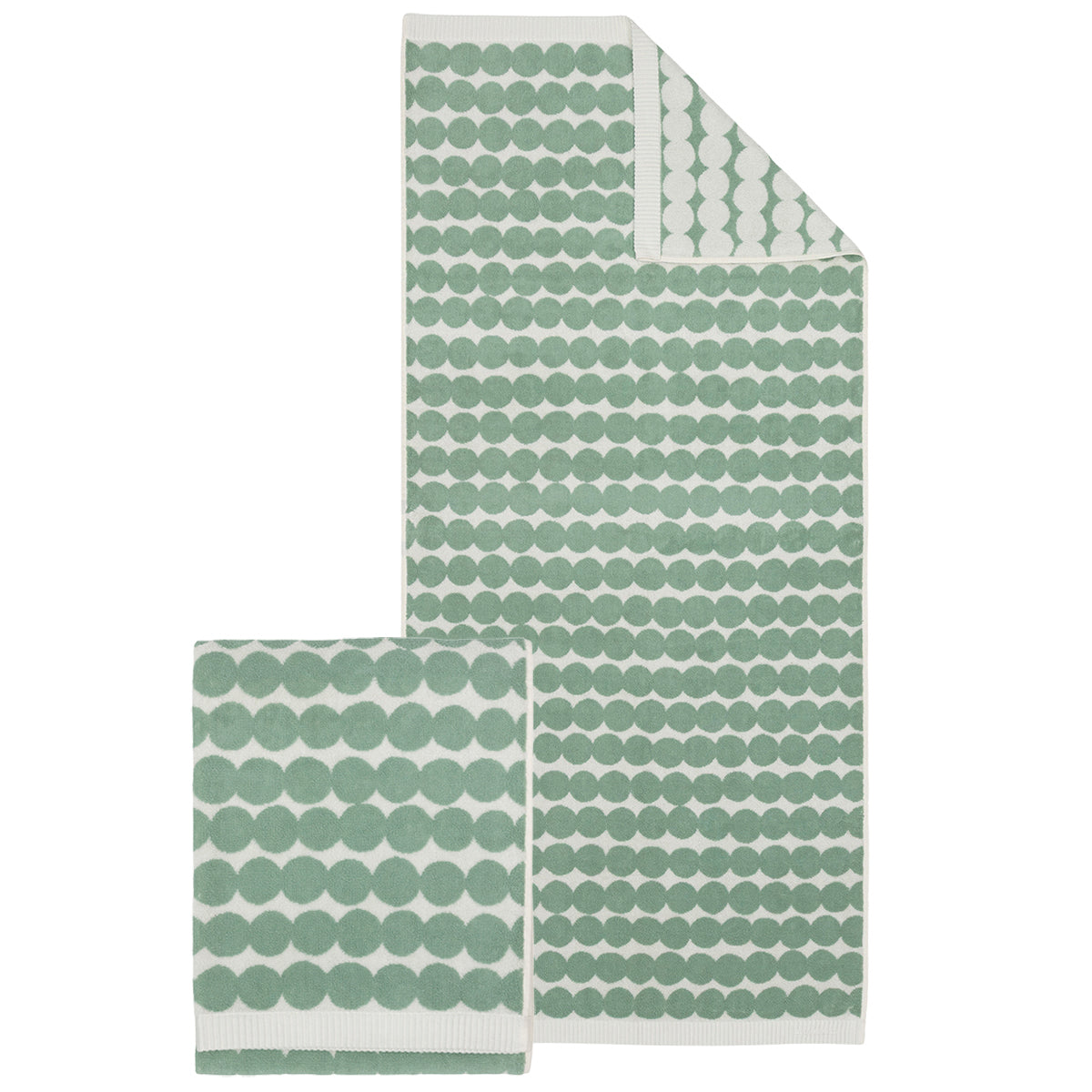 Marimekko Rasymatto Sage / White Towels