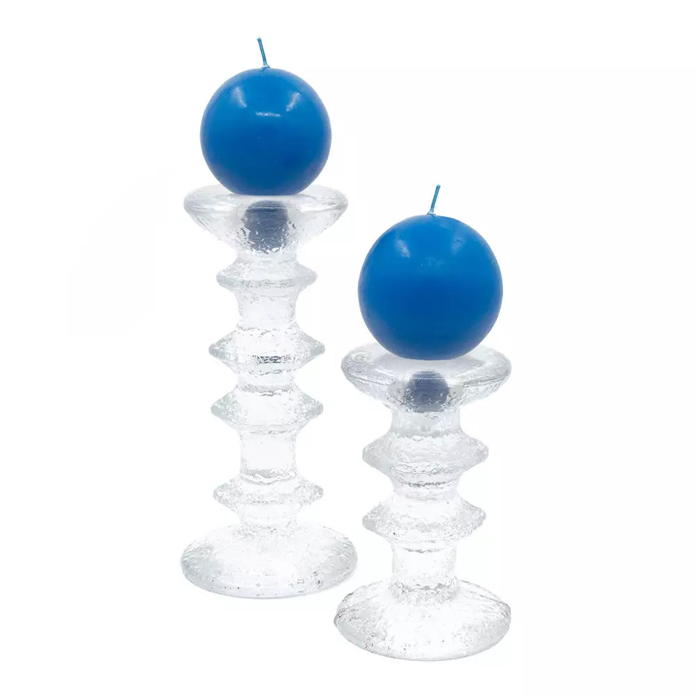 Festivo Blue Ball Candles - Set of 2