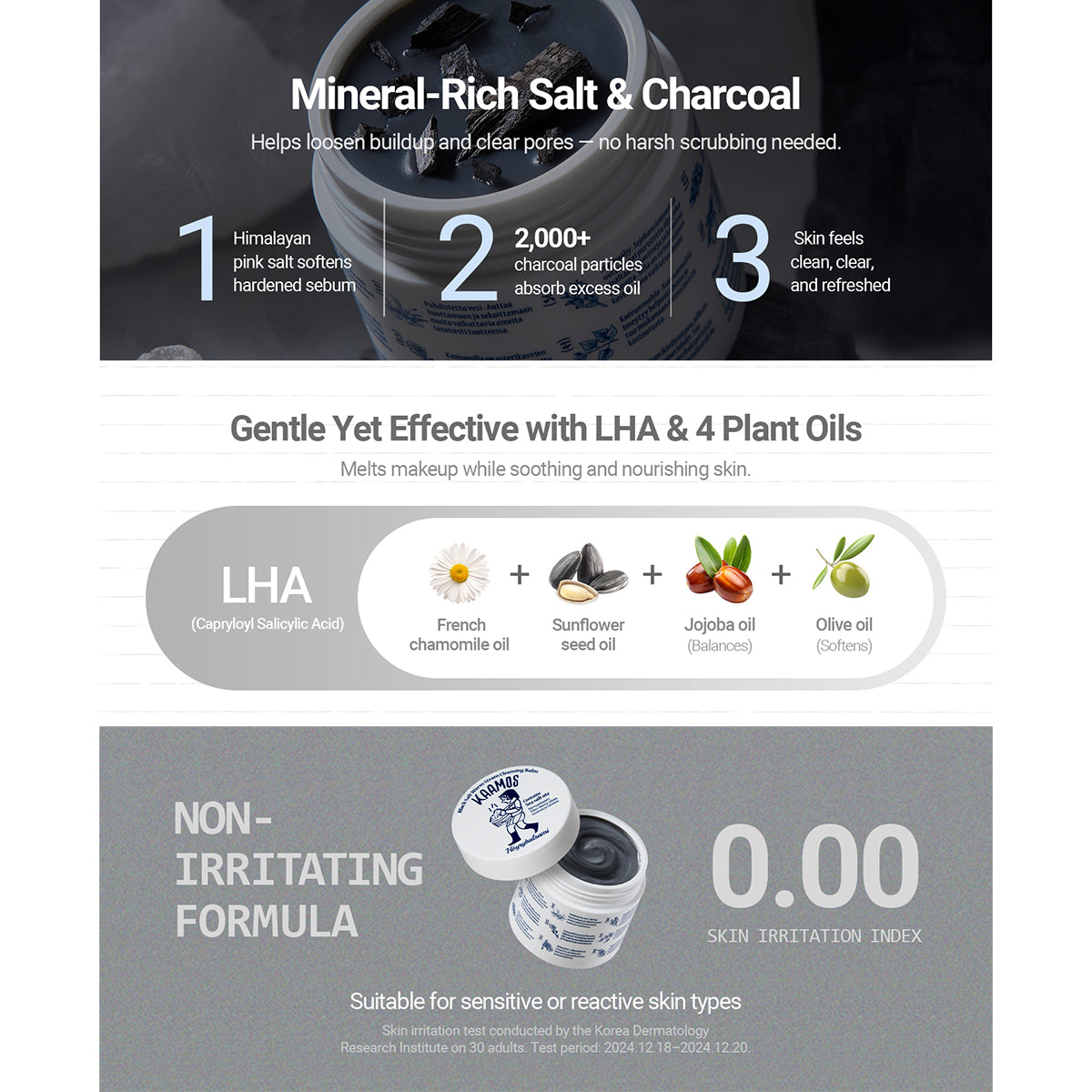 Torhop Kaamos Black Salt Warm Steam Cleansing Gel Balm