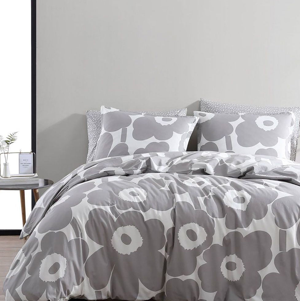 Marimekko Unikko Grey Bedding