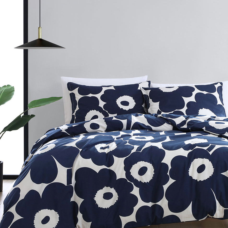 Marimekko Unikko Indigo Bedding