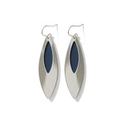 Pohjolan Helmi Silverleaf Midnight Blue Earrings