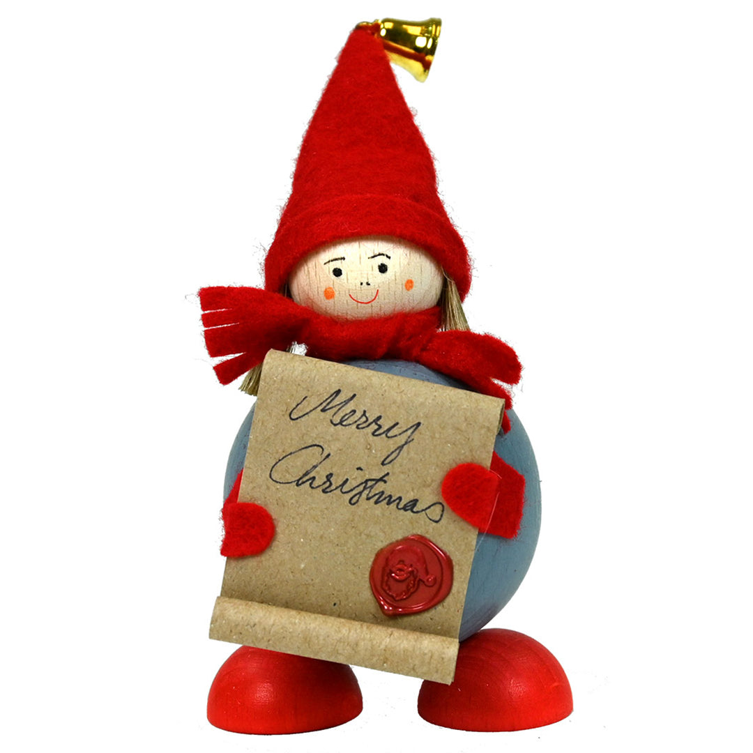 Large Tonttu w/ Merry Christmas Scroll