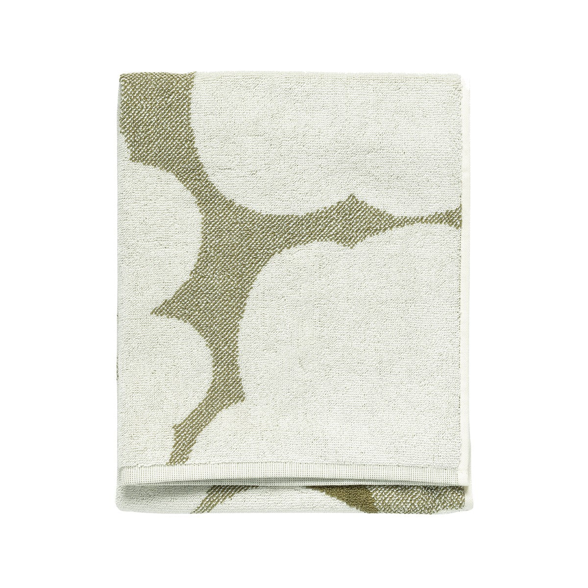 Marimekko Unikko Olive Green / Cream Hand Towel