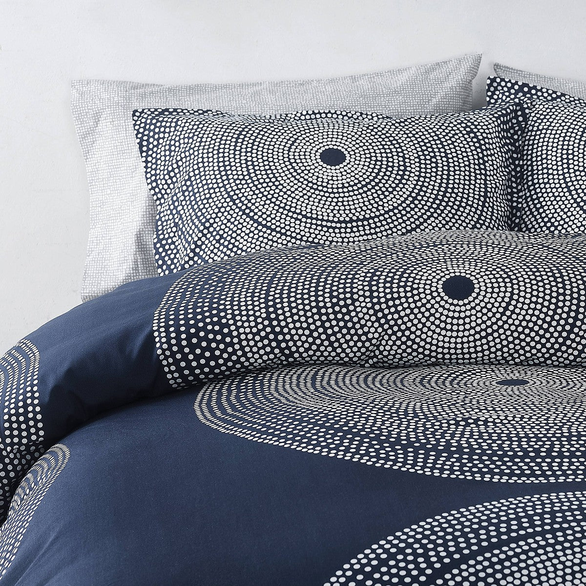 Marimekko Fokus Blue Full / Queen Duvet Cover Set