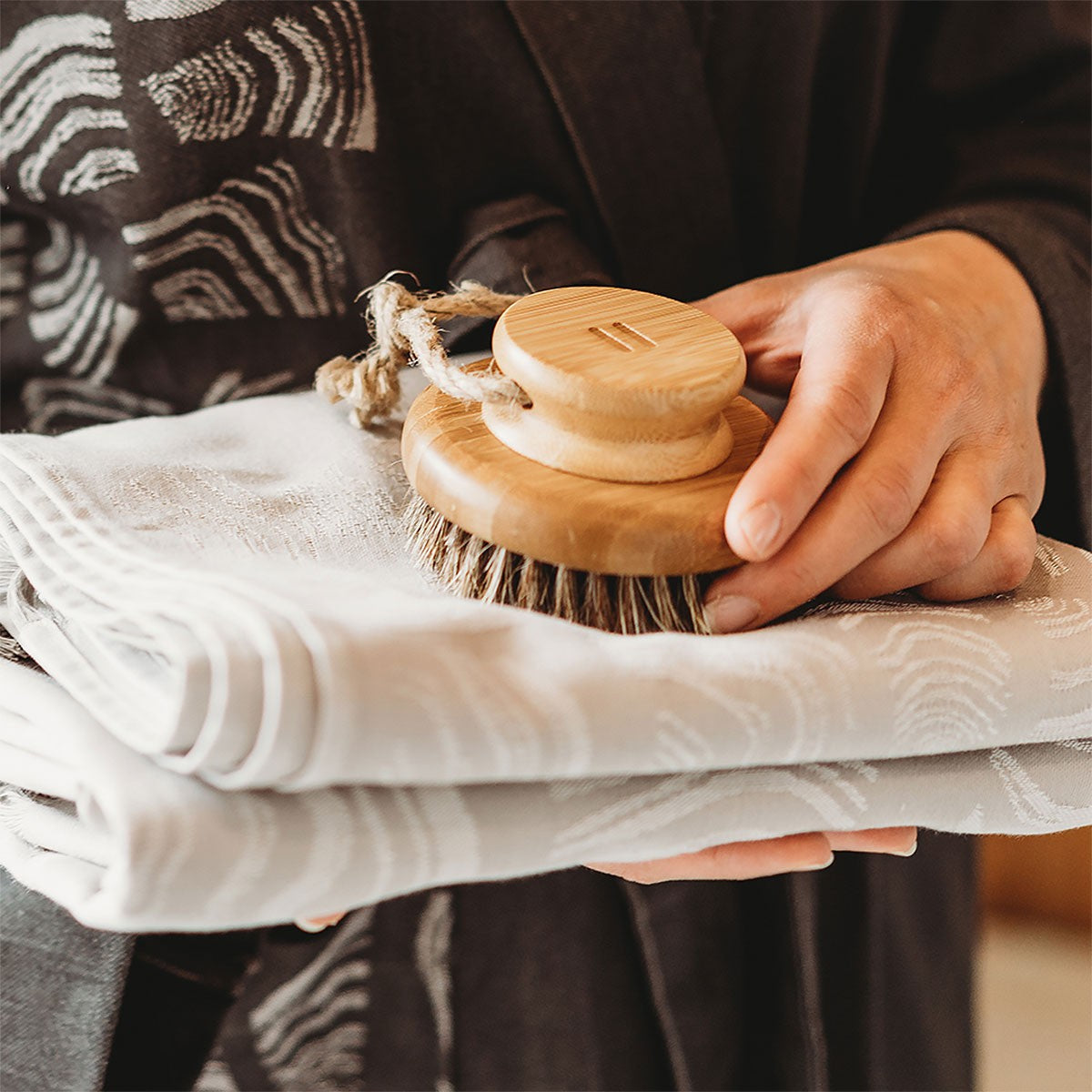 Rento Natural Bamboo Body Brush