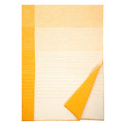 Lapuan Kankurit Kaamos Coffee Dyed Orange / White Wool Blanket