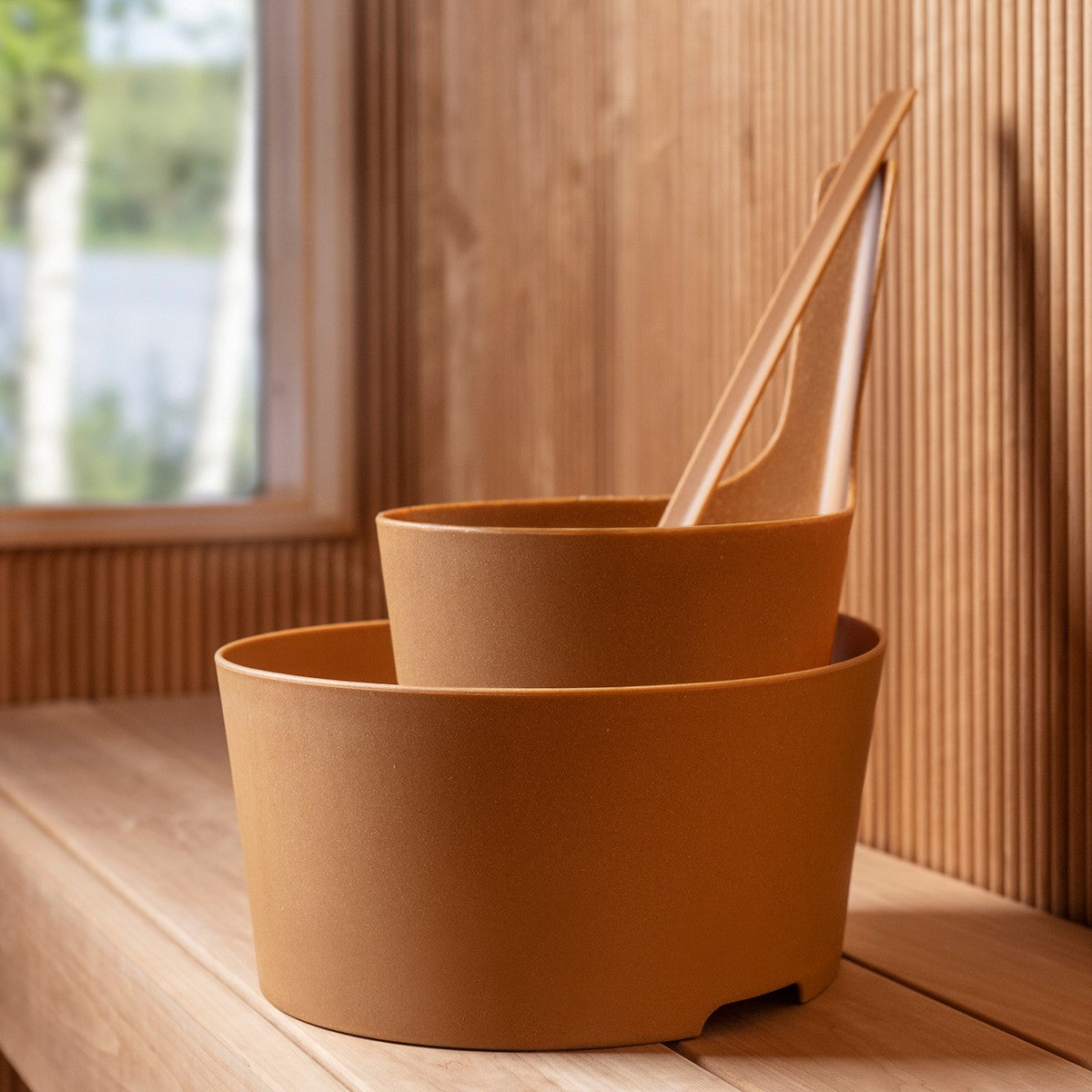 Rento Pisara Natural Speckled Brown Sauna Basin