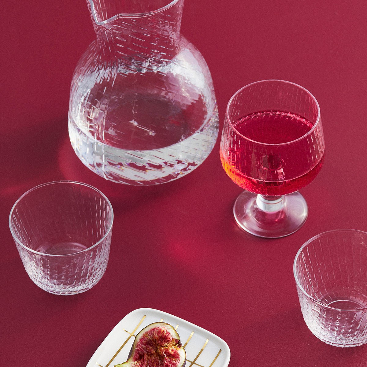 Marimekko Syksy Clear Glass Goblet